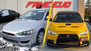 Turning my LANCER into an EVO X in 15 minutes