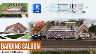 Autodesk Revit Architecture 2024/ Full Beginner's Tutorial Course/ Saloon