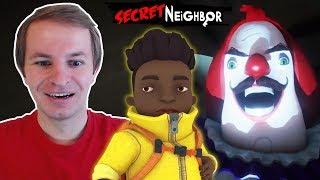 Secret Neighbor Beta | Обзор на Баггера и Клоун Сосед