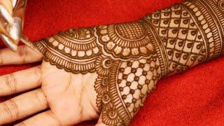 BeautifulWedding Bridal Mehndi Design For Front Hands|@Misssakshivlogs|Easy Bridal Arebic Mehndi