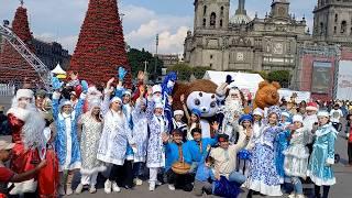 Primer desfile navideño de Santa Claus ruso y sus amigos en la CDMX