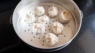 Home made chicken momos with chutney | breeze art|