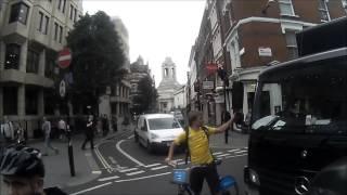 Boris Bike Cyclist Hits HGV Mirror... Driver Gets 'Slightly Annoyed'