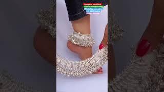 Bracelet silver heavy ghunghroo newbridal Payal 70% discount oninstant order #ytshorts  #shortsfeed