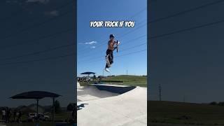 WORLDS BEST SCOOTER TRICK?! #scooterstunts #scootertricks #skatepark #scoot #sportsequipment #scoot