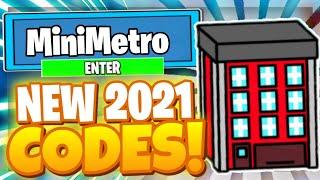 *2021* ALL NEW SECRET OP CODES! Mini Metro Roblox 