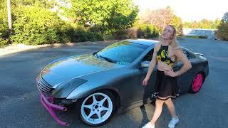 IG MODEL REVIEWS HER G35 + DRIFTING !!!!!! - PROJECT GARAGE 36