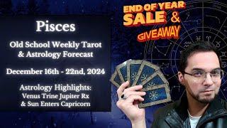 Pisces Weekly Reading December 16th - 22nd Old School Astrology & Tarot