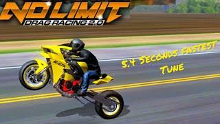 No Limit Drag Racing 2.0 - 5.4 Kawasaki Ninja H2 Fastest Tune