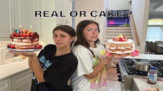 Real or Cake? Sister VS Sister!