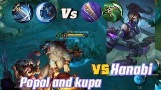 POPOL AND KUPA CRITICAL BUILD VS HANABI ATK SPEED BUILD (WHO WIN?) #mlbb #popolandkupa