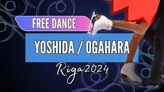 Sumire YOSHIDA / Ibuki OGAHARA 吉田菫 /小河原泉颯 (JPN) | Junior Ice Dance Free Dance | Riga 2024