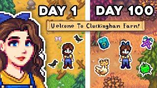 I Played 100 Days In Stardew Valley For The First Time!