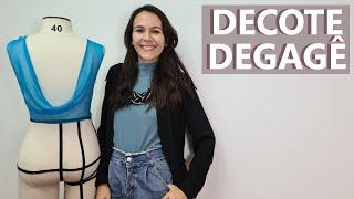 Como modelar decote degagê nas costas