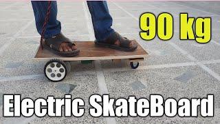 Homemade Electric Skateboard , 90Kg, 24v Lithium Ion battery Power