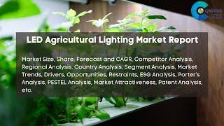 LED Agricultural Lighting Market Report 2024 | Forecast, Market Size, Growth, Trends