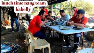 Lunch time nang team kabelly  sa manaoag pangasinan