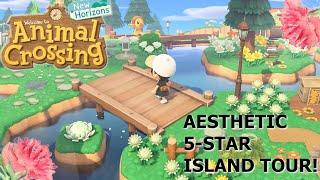 Beautiful 5-Star Cottagecore Island Tour!  (Animal Crossing New Horizons)