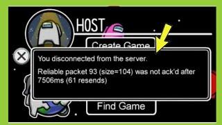 Among Us You Disconnected from the server Problem Solved