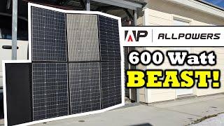 HUGE Solar Panel ...but AFFORDABLE Price? - Testing the ALLPOWERS 600W - SP039 Portable Solar Panel