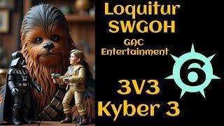 SWGOH GAC 3v3 M06:  Malgus, JML, Leia, Rey, Malicos, Beq, SK, No L9 Datacron Nonsense!