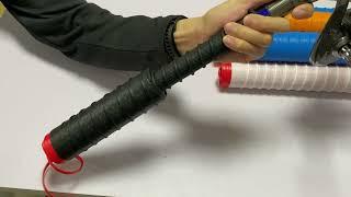 How to wrap your fishing rod grips?  no more hand glue