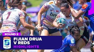 Fijian Drua v Reds Highlights | Super Rugby Women's 2025