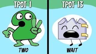 BFDI: Every TPOT Intro (1-13) Evolution