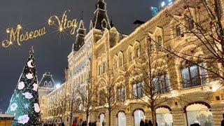 Moskova Vlog Christmas Market GUM новогодний ГУМ Москва [4K]