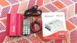 Kinter MA-700 500W Car Audio Amplifier Unboxing