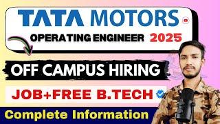 Tata Motors off Campus Recruitment 2025 || Diploma Fresher|| Tata lakshya Earn and Learn program