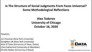 Alex Todorov (University of Chicago) - Data Colada Seminar Series (16 October 2020)