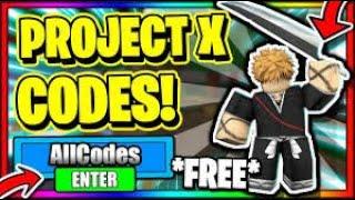 ALL *NEW* PROJECT X CODES - Roblox