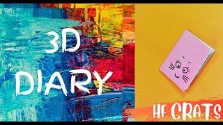 DIY Craft 3D Diary for Kids very easy