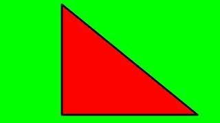 Zoom rectangular triangle-Green screen Copyright Free