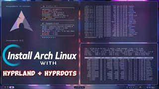 Install Arch linux with hyprland hyprdots step by step in 20 minutes