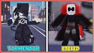 How to get "TORMENTOR" & "ETELED" BADGES + MORPHS/SKINS in ANOTHER FRIDAY NIGHT FUNK RP! - ROBLOX