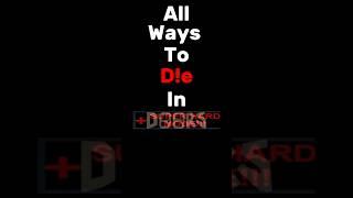 All ways to d!e in Doors/все способы умереть в дорс #games #roblox #horrorgaming #robloxdoors