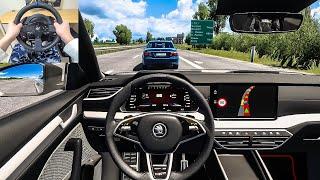 2022 Skoda Octavia RS - Euro Truck Simulator 2 [Steering Wheel Gameplay]