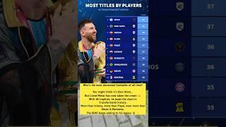 No One Comes Close to Messi’s Trophy Cabinet