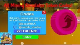 ALL MINING SIMULATOR TOKEN CODES! || Roblox