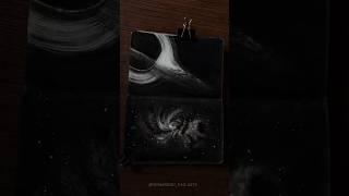 Black hole drawing #interstellar #blackhole #charcoalart  #art #pencilsketch