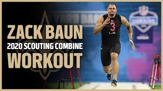 Zack Baun Saints Linebacker Scouting Combine Workout | 2020 NFL Draft