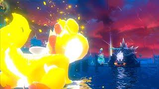 GIGA Cat Yoshi vs Fury Bowser Bossfight in Super Mario 3D World + Bowsers Fury