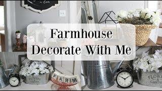 FARMHOUSE DECORATE WITH ME 2019 | SPRING DECORATING IDEAS