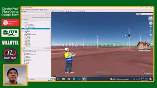 Diseño de Fibra Optica - Google Earth