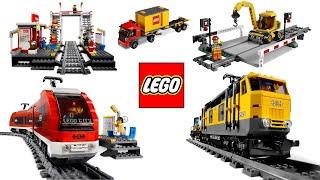 LEGO City Trains 2010 Compilation of all Sets Speed Build - AustrianBrickFan