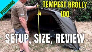 Trakker Tempest 100 Carp Fishing Brolly - Unboxing - How To Setup