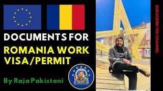 Documents Required For | Romania Work Visa | Romania Work Permit | Romania Visa | Romania Europe