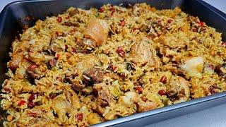  mixed meat oven baked cook-up rice | Recipe